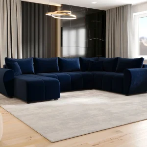 BEDANTE woonlandschap MOLISA U PLUS Itaka 11 rechts donkerblauw met slaapfunctie U-vormige bank met opbergruimte woonkamerbank, slaapbank, opbergruimte BEDANTE woonlandschap MOLISA U PLUS Itaka 11 rechts donkerblauw met slaapfunctie U-vormige bank met opbergruimte woonkamerbank, slaapbank, opbergruimte