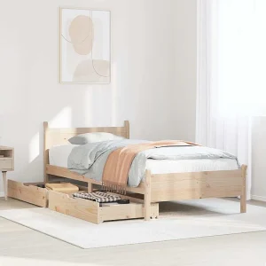Bedframe zonder matras massief grenenhout 75×190 cm Bedframe zonder matras massief grenenhout 75×190 cm