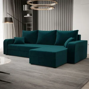 BEDANTE hoekbank HEWLET L BIS Itaka 39 rechts turkoois met slaapfunctie L-vormige bank met opbergruimte bedbox Wohnzimmersofa Couch Sofa Bettsofa bedbox Bettcouch BEDANTE hoekbank HEWLET L BIS Itaka 39 rechts turkoois met slaapfunctie L-vormige bank met opbergruimte bedbox Wohnzimmersofa Couch Sofa Bettsofa bedbox Bettcouch