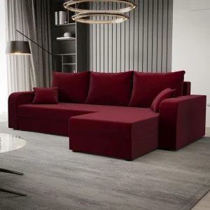 BEDANTE hoekbank HEWLET L BIS Itaka 34 rechts donkerrood met slaapfunctie L-vormige bank met opbergruimte bedbox Wohnzimmersofa Couch Sofa Bettsofa bedbox Bettcouch BEDANTE hoekbank HEWLET L BIS Itaka 34 rechts donkerrood met slaapfunctie L-vormige bank met opbergruimte bedbox Wohnzimmersofa Couch Sofa Bettsofa bedbox Bettcouch