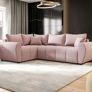 BEDANTE hoekbank MOLISA L PLUS Cosmic 14 links roze met slaapfunctie L-vormige bank met opbergruimte woonkamerbank bank, slaapbank, opbergruimte BEDANTE hoekbank MOLISA L PLUS Cosmic 14 links roze met slaapfunctie L-vormige bank met opbergruimte woonkamerbank bank, slaapbank, opbergruimte