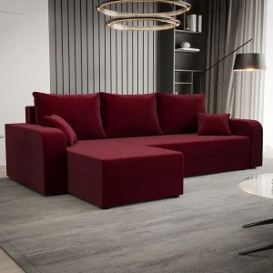 BEDANTE hoekbank HEWLET L BIS Itaka 34 links donkerrood met slaapfunctie L-vormige bank met opbergruimte bedbox Wohnzimmersofa Couch Sofa Bettsofa bedbox Bettcouch BEDANTE hoekbank HEWLET L BIS Itaka 34 links donkerrood met slaapfunctie L-vormige bank met opbergruimte bedbox Wohnzimmersofa Couch Sofa Bettsofa bedbox Bettcouch