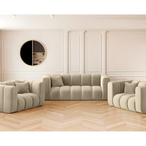 Bankstel 2+1+1 bankstel serie Grand stilvol, stof Salvador Beige Bankstel 2+1+1 bankstel serie Grand stilvol, stof Salvador Beige