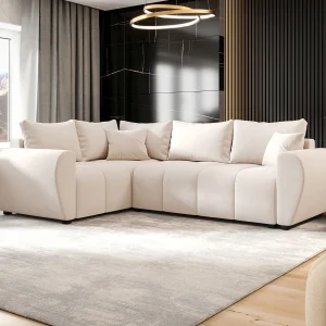 BEDANTE hoekbank MOLISA L PLUS Itaka 16 links beige met slaapfunctie L-vormige bank met opbergruimte woonkamerbank, slaapbank, opbergruimte BEDANTE hoekbank MOLISA L PLUS Itaka 16 links beige met slaapfunctie L-vormige bank met opbergruimte woonkamerbank, slaapbank, opbergruimte