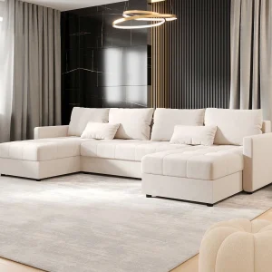 BEDANTE hoekbank MOS U BIS Itaka 16 beige met slaapfunctie U-vormige bank met opbergruimte woonkamerbank slaapbank met opbergruimte BEDANTE hoekbank MOS U BIS Itaka 16 beige met slaapfunctie U-vormige bank met opbergruimte woonkamerbank slaapbank met opbergruimte