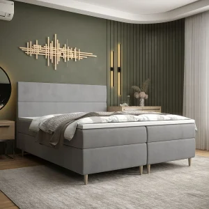 BEDANTE Boxspringbed FLO 140×200 Itaka 50 Hellgrau bed bedkasten eenpersoonsbed hotelbed topper matras slaapkamer opbergruimte BEDANTE Boxspringbed FLO 140×200 Itaka 50 Hellgrau bed bedkasten eenpersoonsbed hotelbed topper matras slaapkamer opbergruimte