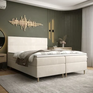 BEDANTE Boxspringbed FLO 180×200 Itaka 16 Creme bed bedkasten eenpersoonsbed hotelbed topper matras slaapkamer opbergruimte BEDANTE Boxspringbed FLO 180×200 Itaka 16 Creme bed bedkasten eenpersoonsbed hotelbed topper matras slaapkamer opbergruimte
