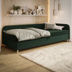 BEDANTE bed MIKO 100×200 RIVIERA 38+LINCOLN 39 groen bed jeugdbed eenpersoonsbed hotelbed matras slaapkamer opbergruimte BEDANTE bed MIKO 100×200 RIVIERA 38+LINCOLN 39 groen bed jeugdbed eenpersoonsbed hotelbed matras slaapkamer opbergruimte