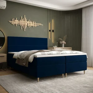 BEDANTE Boxspringbed FLO 140×200 Itaka 11 Dunkelblau bed bedkasten eenpersoonsbed hotelbed topper matras slaapkamer opbergruimte BEDANTE Boxspringbed FLO 140×200 Itaka 11 Dunkelblau bed bedkasten eenpersoonsbed hotelbed topper matras slaapkamer opbergruimte