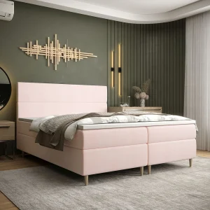 BEDANTE Boxspringbed FLO 180×200 Itaka 58 Rosa bed bedkasten eenpersoonsbed hotelbed topper matras slaapkamer opbergruimte BEDANTE Boxspringbed FLO 180×200 Itaka 58 Rosa bed bedkasten eenpersoonsbed hotelbed topper matras slaapkamer opbergruimte