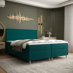 BEDANTE Boxspringbed FLO 160×200 Itaka 39 Grün bed bedkasten eenpersoonsbed hotelbed topper matras slaapkamer opbergruimte BEDANTE Boxspringbed FLO 160×200 Itaka 39 Grün bed bedkasten eenpersoonsbed hotelbed topper matras slaapkamer opbergruimte
