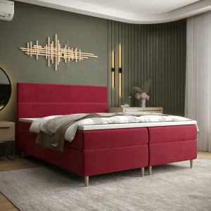 BEDANTE Boxspringbed FLO 180×200 Itaka 34 Rot bed bedkasten eenpersoonsbed hotelbed topper matras slaapkamer opbergruimte BEDANTE Boxspringbed FLO 180×200 Itaka 34 Rot bed bedkasten eenpersoonsbed hotelbed topper matras slaapkamer opbergruimte