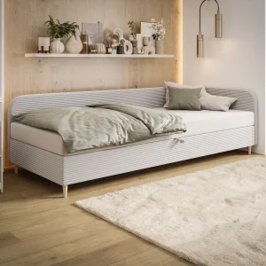 BEDANTE bed MIKO 90×200 RIVIERA 82+LINCOLN 2 lichtgrijs bed jeugdbed eenpersoonsbed hotelbed matras slaapkamer opbergruimte BEDANTE bed MIKO 90×200 RIVIERA 82+LINCOLN 2 lichtgrijs bed jeugdbed eenpersoonsbed hotelbed matras slaapkamer opbergruimte