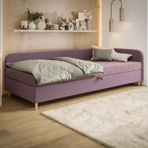 BEDANTE bed MIKO 90×200 RIVIERA 63+LINCOLN 63 roze bed jeugdbed eenpersoonsbed hotelbed matras slaapkamer opbergruimte BEDANTE bed MIKO 90×200 RIVIERA 63+LINCOLN 63 roze bed jeugdbed eenpersoonsbed hotelbed matras slaapkamer opbergruimte