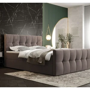 BEDANTE Boxspringbed MANHATTAN 140×200 Monolith 15 Bruin Bed met opbergruimte Tweepersoonsbed Hotelbed Topper Matras Slaapkamer Opbergruimte BEDANTE Boxspringbed MANHATTAN 140×200 Monolith 15 Bruin Bed met opbergruimte Tweepersoonsbed Hotelbed Topper Matras Slaapkamer Opbergruimte