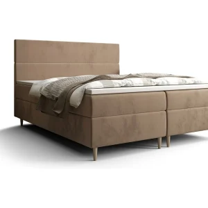 BEDANTE Boxspringbed FLO 160×200 Itaka 48 Hellbraun bed bedkasten eenpersoonsbed hotelbed topper matras slaapkamer opbergruimte BEDANTE Boxspringbed FLO 160×200 Itaka 48 Hellbraun bed bedkasten eenpersoonsbed hotelbed topper matras slaapkamer opbergruimte