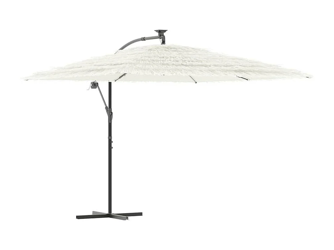 Beline Parasol met stalen paal 290x290x238 cm wit