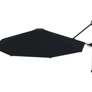 Berkeley  Wandparasol met metalen paal 300 cm zwart