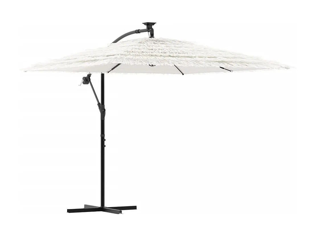 Beline Parasol met stalen paal 246x246x230 cm wit