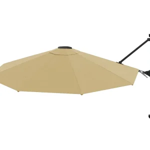 Berkeley  Wandparasol met metalen paal 300 cm taupe