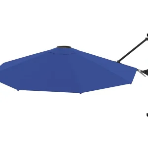 Berkeley Wandparasol met metalen paal 300 cm blauw Berkeley Wandparasol met metalen paal 300 cm blauw