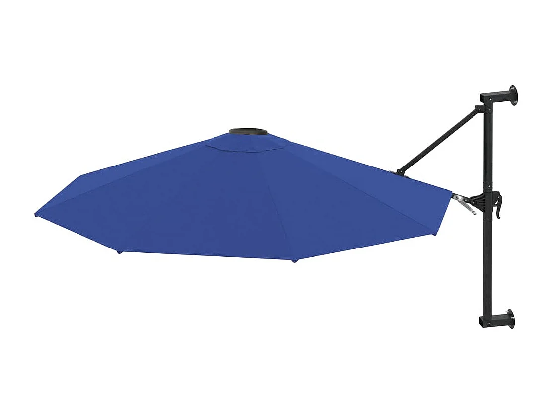 Berkeley Wandparasol met metalen paal 300 cm blauw