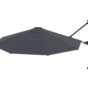 Berkeley Wandparasol met metalen paal 300 cm antraciet Berkeley Wandparasol met metalen paal 300 cm antraciet