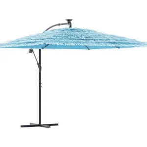 Beline Parasol met stalen paal 290x290x238 cm blauw Beline Parasol met stalen paal 290x290x238 cm blauw