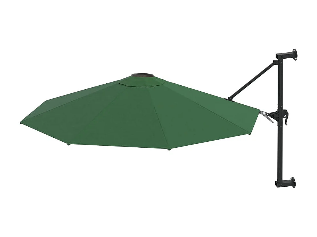 Berkeley Wandparasol met metalen paal 300 cm groen