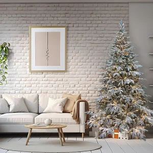Besneeuwde kerstboom "Sistem flok" met micro-LED's in PE Real Touch-effect + PVC + Flock 180 cm Besneeuwde kerstboom "Sistem flok" met micro-LED's in PE Real Touch-effect + PVC + Flock 180 cm