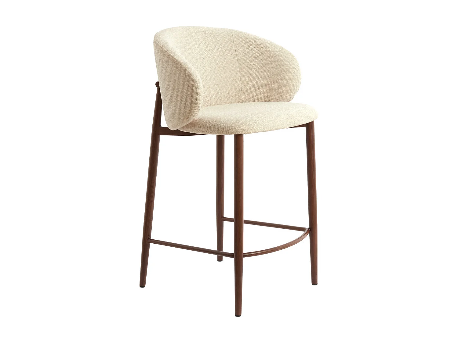 Barkruk ALUKO - 57x55x94 cm - Wit - Set van 2