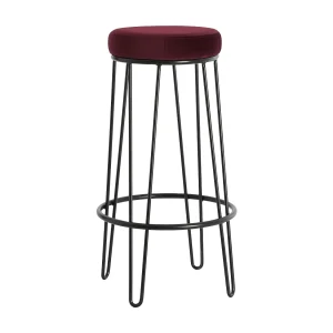 Barkruk ALICE – Ø41×73 cm – Rood – Set van 2 Barkruk ALICE – Ø41×73 cm – Rood – Set van 2