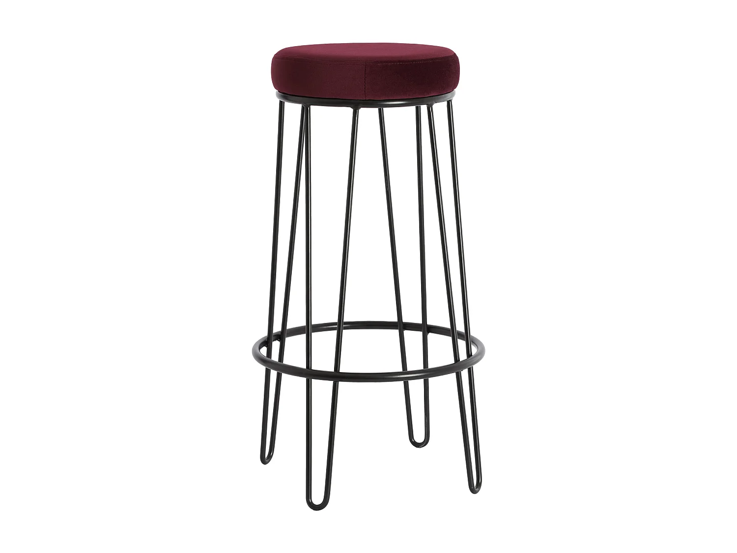 Barkruk ALICE - Ø41x73 cm - Rood - Set van 2