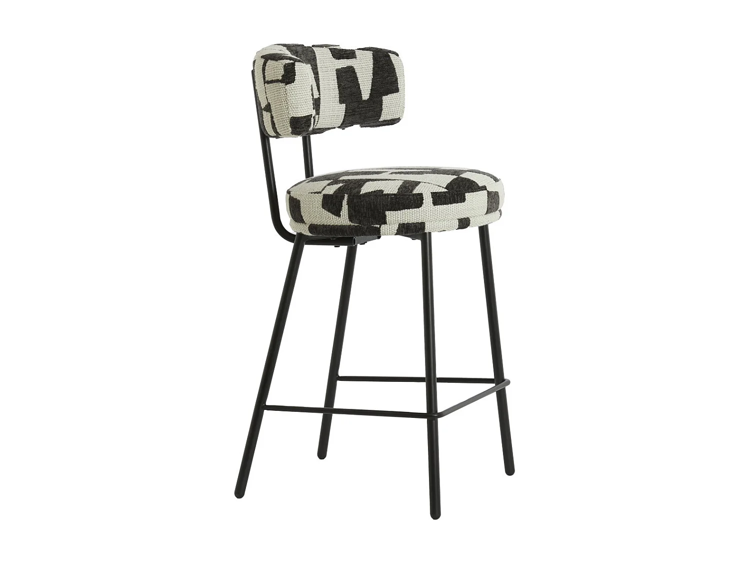 Barkruk HARVIE - 51x52.5x93 cm - Bruin - Set van 2