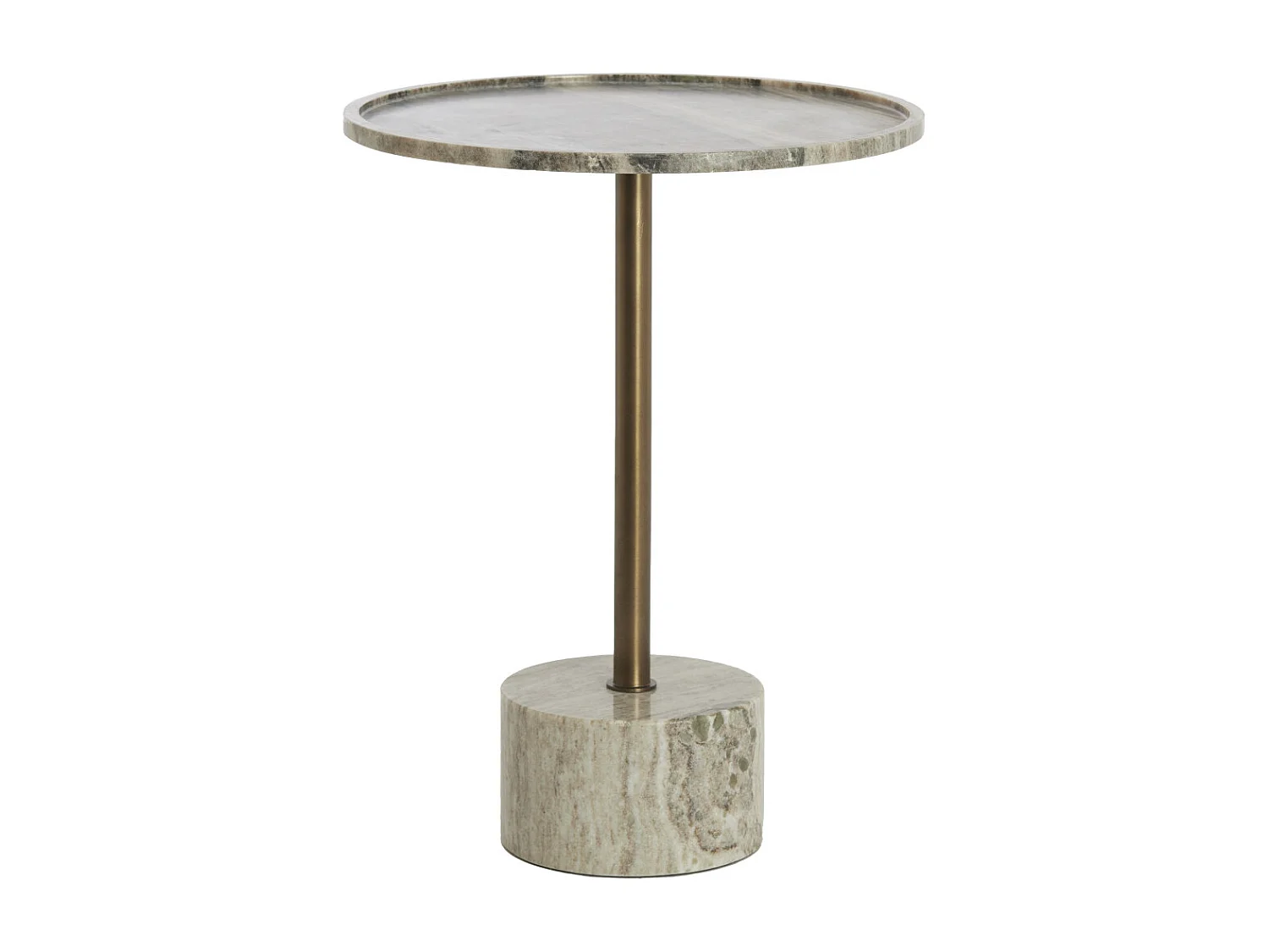 Bijzettafel CIVITA - Ø37x49 cm - Bruin