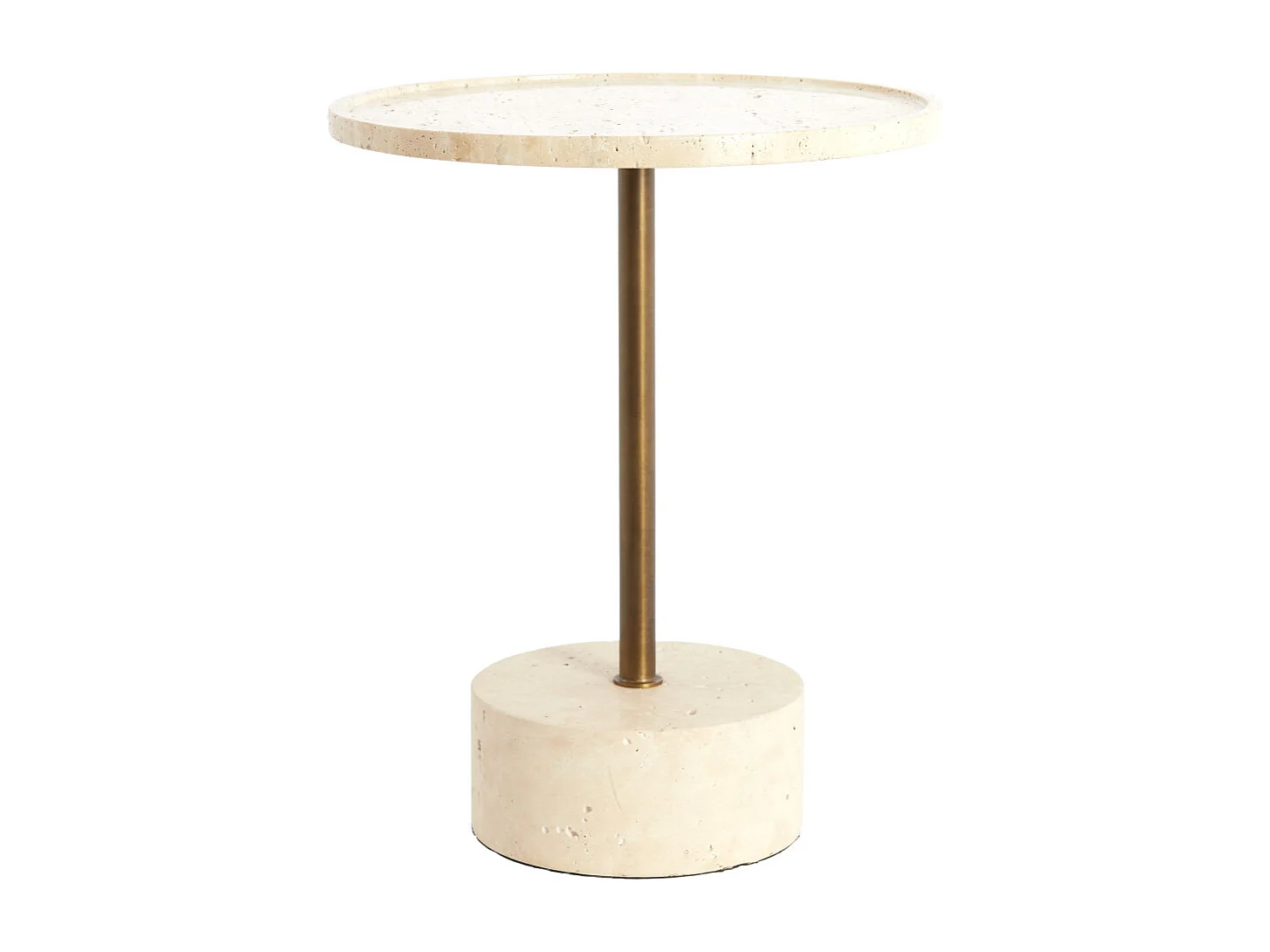 Bijzettafel CIVITA - Ø41x53 cm - Bruin