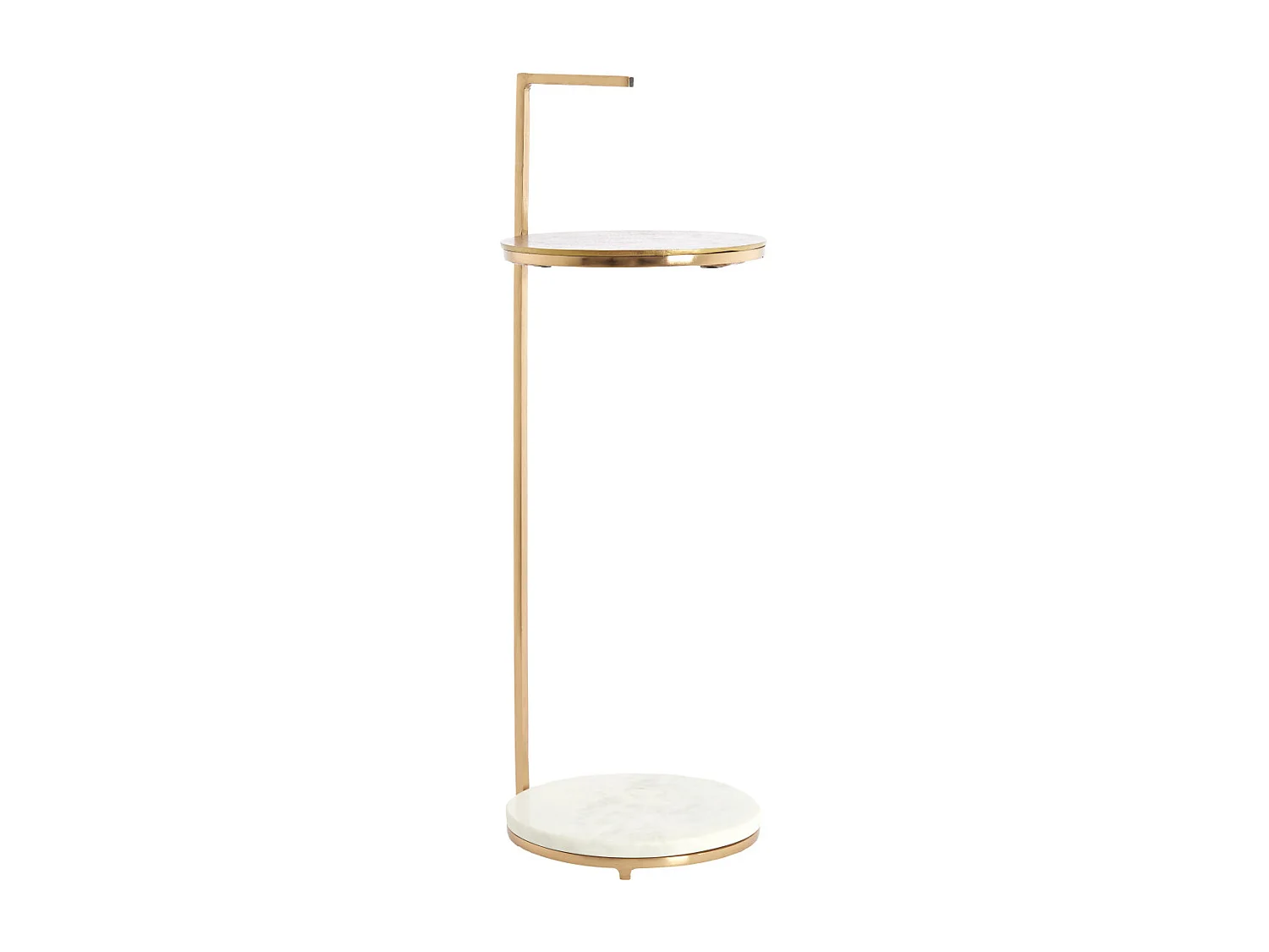 Bijzettafel LEDA - Ø26x76 cm - Wit