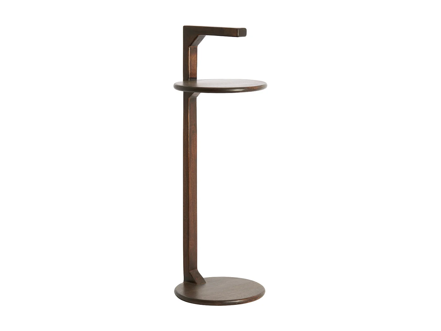 Bijzettafel DELMINO - Ø26x77 cm - Bruin