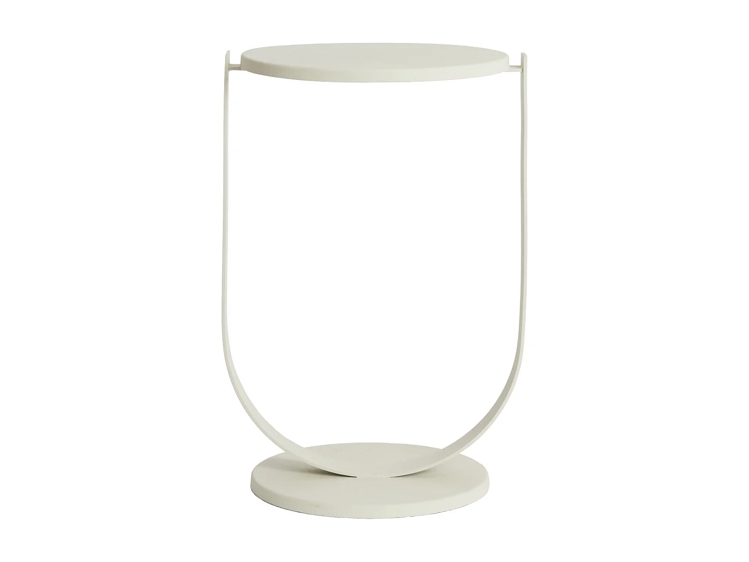 Bijzettafel TRIANA - Ø45x65.5 cm - Wit