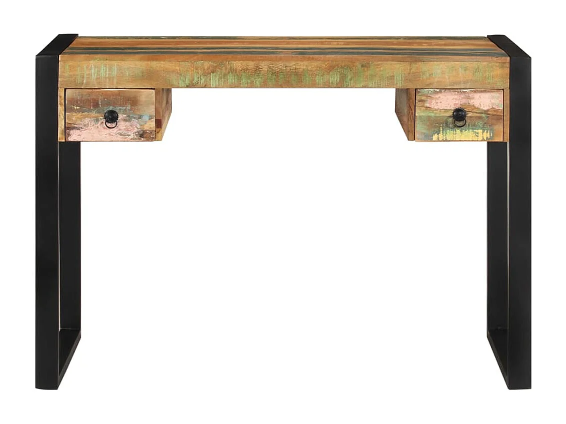 Benedetto Bureau massief gerecycled hout