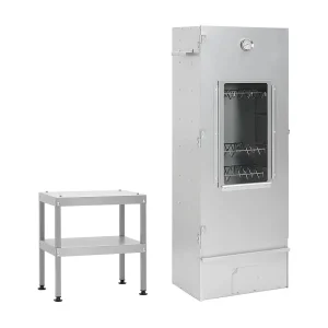 BBQ-rookoven met tafel gegalvaniseerd staal BBQ-rookoven met tafel gegalvaniseerd staal