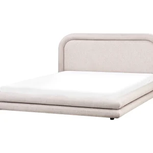 Bed Kunstlinnen LAVARDENS 180 x 200 cm Taupe