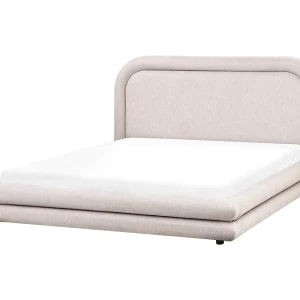 Bed Kunstlinnen LAVARDENS 160 x 200 cm Taupe
