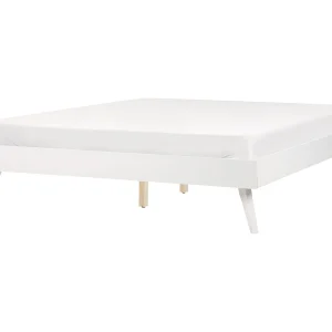 Bed zonder hoofdbord BERRIC 160 x 200 cm Wit