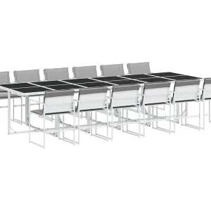 Bardstown 13-delige Tuinset met kussens textileen wit Bardstown 13-delige Tuinset met kussens textileen wit