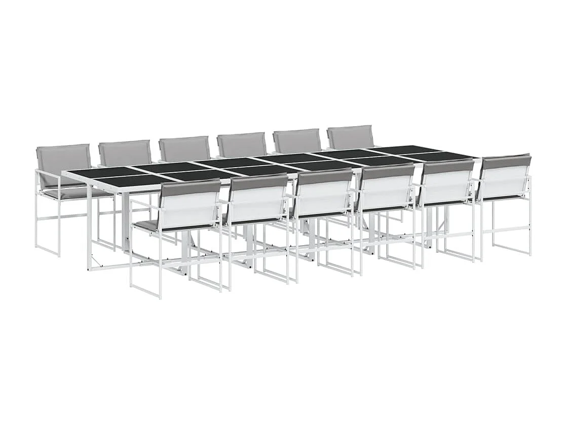 Bardstown 13-delige Tuinset met kussens textileen wit
