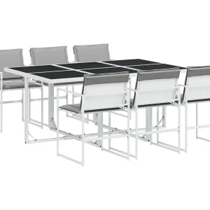 Bardstown 7-delige Tuinset met kussens textileen wit Bardstown 7-delige Tuinset met kussens textileen wit