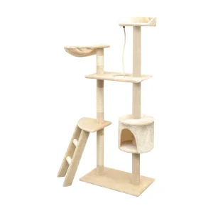 Bellmead  Kattenkrabpaal met sisal krabpalen 150 cm beige