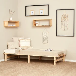 Bedframe 90×200 cm Natuurlijk Bedframe 90×200 cm Natuurlijk