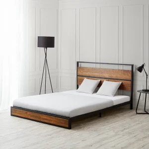 Bed 145×94,5×210 cm Zwart